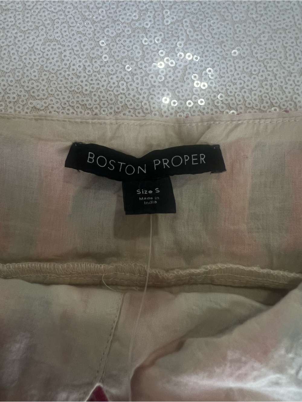 NWT Boston Proper Ivory Embroidered Boho Maxi Dress - Picture 3 of 4
